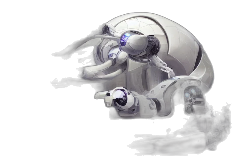 robot, creature, weapon, concept art transparent PNG cut-out