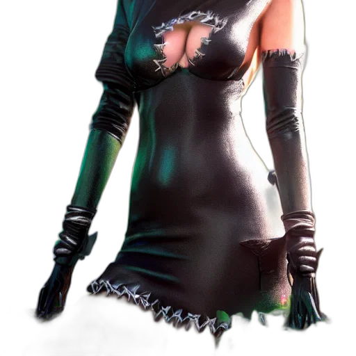 dress, mask, staff, robot transparent PNG cut-out