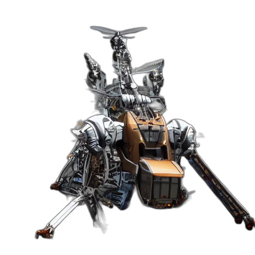 robot, weapon, sword, concept art transparent PNG cut-out