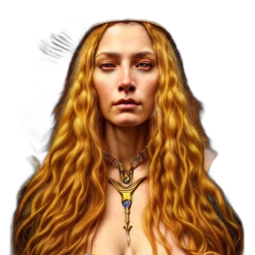 jewelry, face, hair, staff transparent PNG cut-out