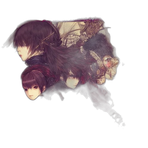 mask, weapon, hair, staff transparent PNG cut-out