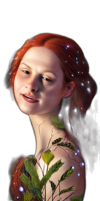 face, jewelry, crown, photorealistic transparent PNG cut-out