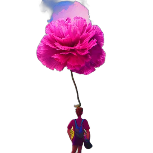 umbrella, flower, staff, weapon transparent PNG cut-out