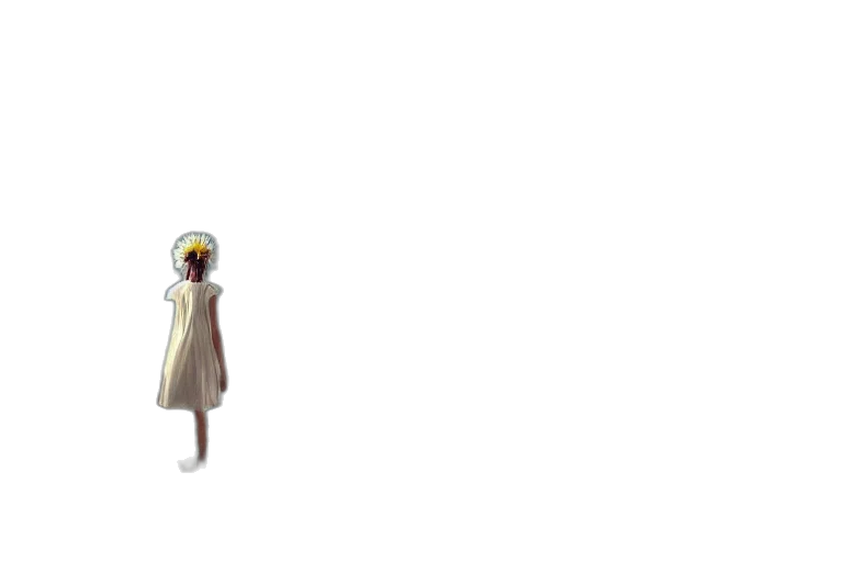dress, staff, robot, creature transparent PNG cut-out