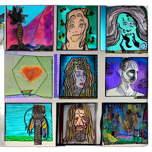 concept art, comic book art, fantasy art, underwater transparent PNG cut-out