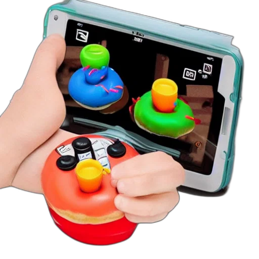 weapon, 3d render, handheld, donut transparent PNG cut-out