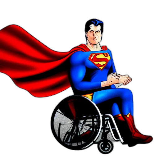 comic book art, concept art, cartoon, superman transparent PNG cut-out