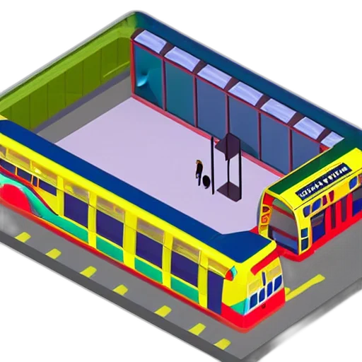 car, 3d render, concept art, pixel art transparent PNG cut-out