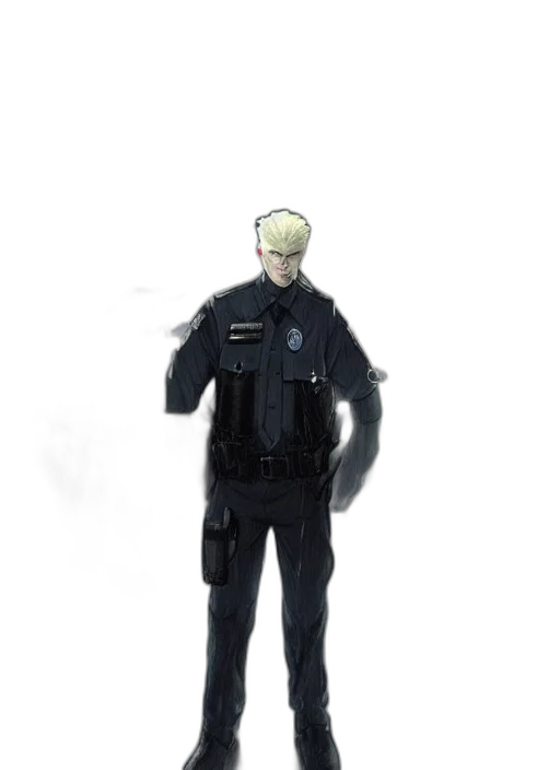 staff, jacket, weapon, mask transparent PNG cut-out