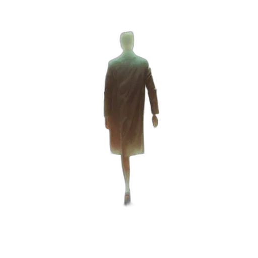 dress, staff, creature, jacket transparent PNG cut-out