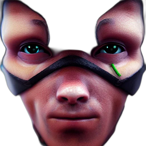 mask, face, creature, robot transparent PNG cut-out