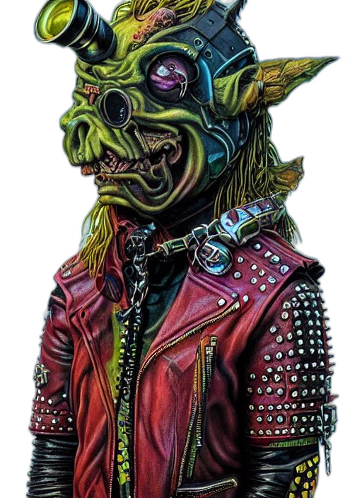 mask, jacket, creature, staff transparent PNG cut-out