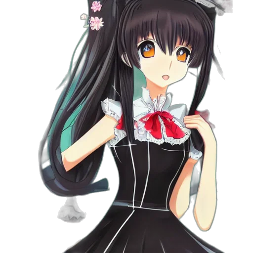 dress, staff, robot, flower transparent PNG cut-out