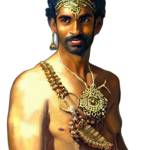jewelry, staff, photorealistic, oil painting transparent PNG cut-out