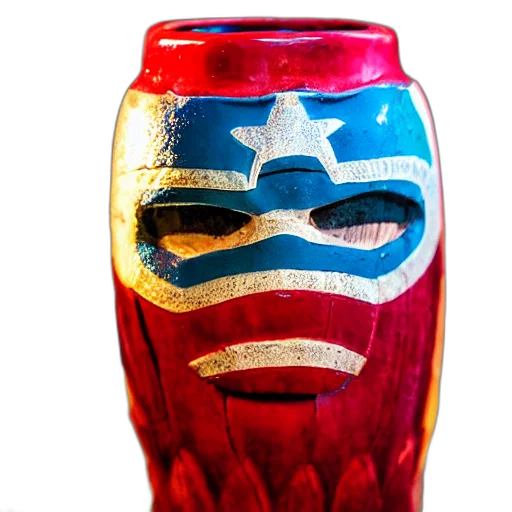 bottle, mask, closeup, photorealistic transparent PNG cut-out