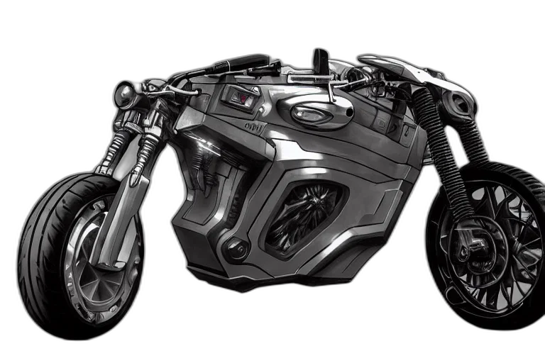 robot, 3d render, concept art, cyberpunk transparent PNG cut-out