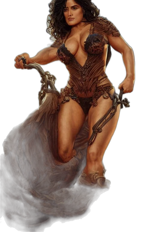 fantasy art, concept art, comic book art, photorealistic transparent PNG cut-out