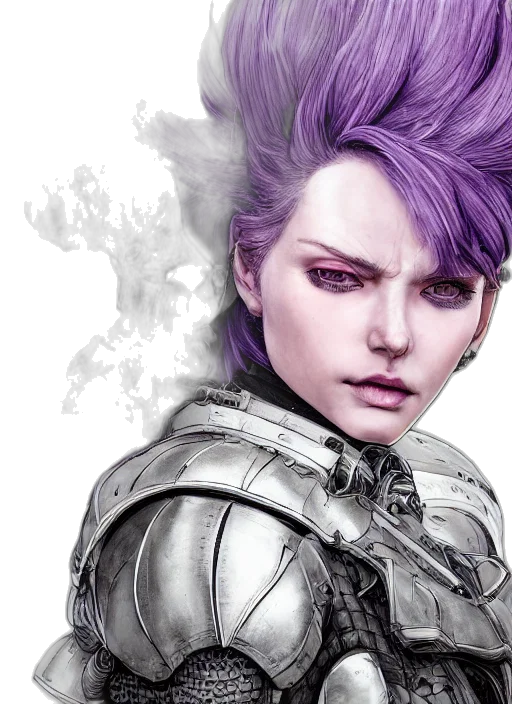 face, fantasy art, concept art, photorealistic transparent PNG cut-out