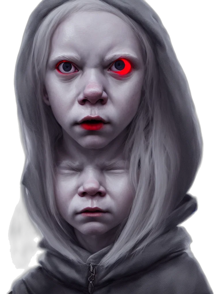 face, mask, creature, concept art transparent PNG cut-out