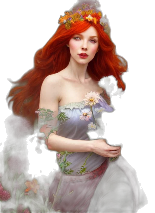 dress, jewelry, fantasy art, concept art transparent PNG cut-out
