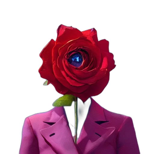 flower, jacket, dress, mask transparent PNG cut-out