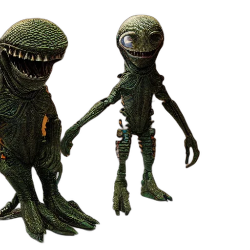creature, concept art, 3d render, outer space transparent PNG cut-out