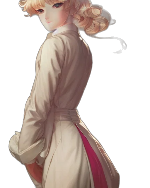 staff, dress, jacket, crown transparent PNG cut-out