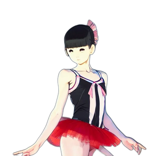 dress, staff, anime, cartoon transparent PNG cut-out