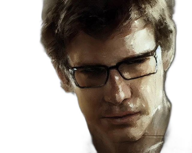 face, photorealistic, oil painting, comic book art transparent PNG cut-out