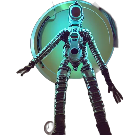 robot, staff, creature, weapon transparent PNG cut-out