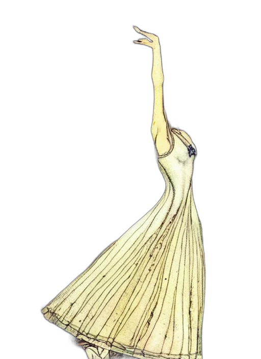 hair, dress, staff, crown transparent PNG cut-out