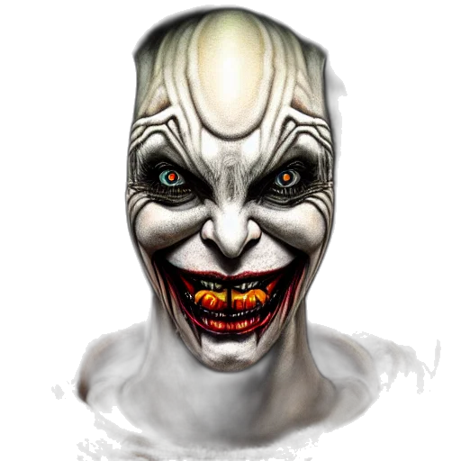 mask, face, creature, concept art transparent PNG cut-out