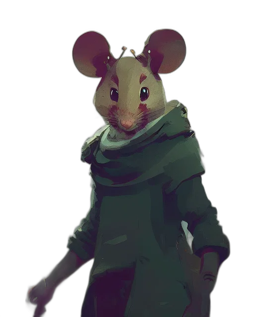jacket, animal, creature, staff transparent PNG cut-out