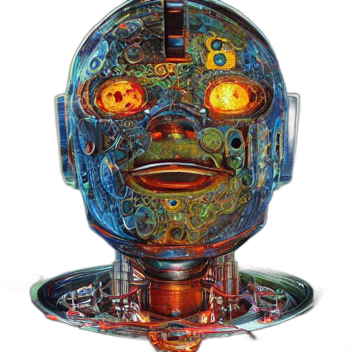 robot, mask, face, staff transparent PNG cut-out