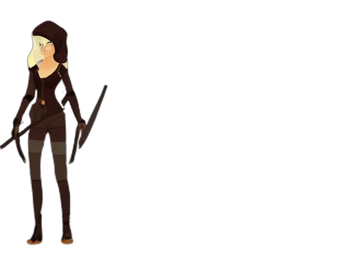 staff, concept art, cartoon, pixel art transparent PNG cut-out