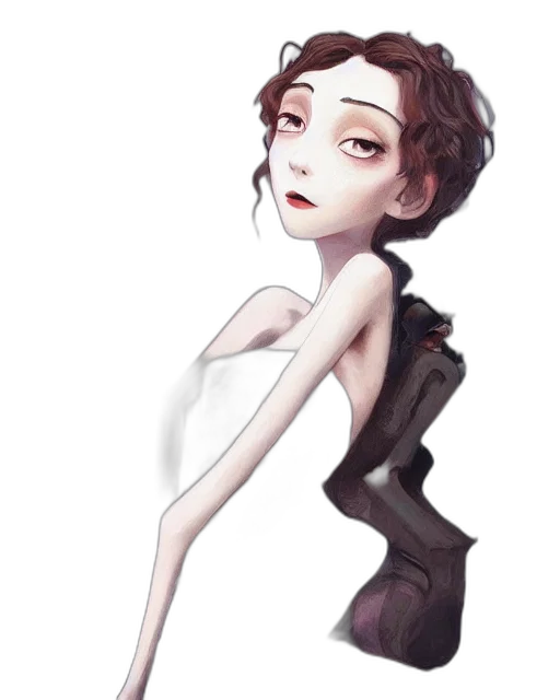 dress, robot, staff, face transparent PNG cut-out
