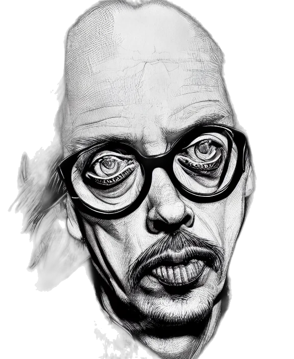 face, mask, comic book art, photorealistic transparent PNG cut-out