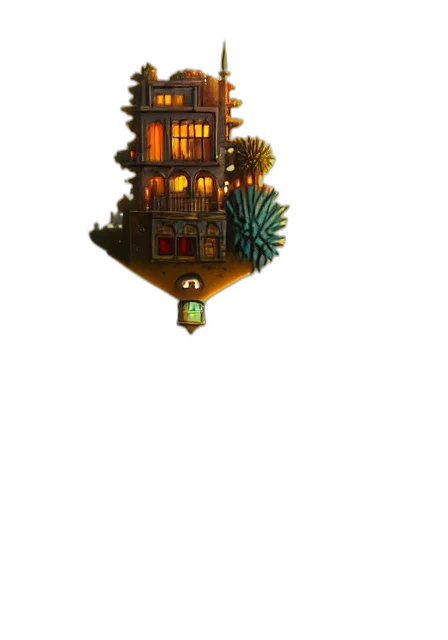 building, staff, crown, furniture transparent PNG cut-out