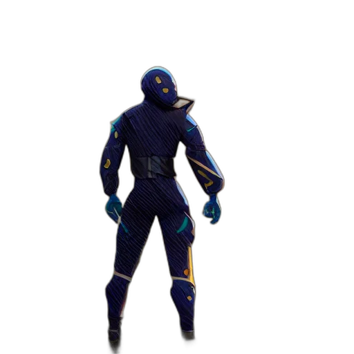 robot, mask, creature, jacket transparent PNG cut-out