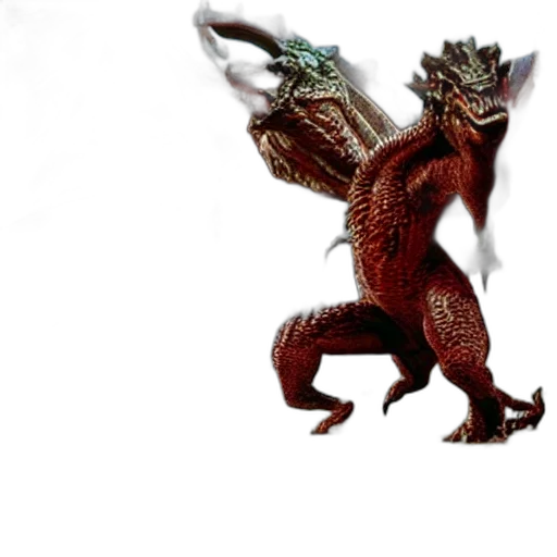 dragon, creature, animal, staff transparent PNG cut-out