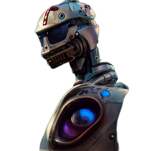 robot, mask, face, staff transparent PNG cut-out