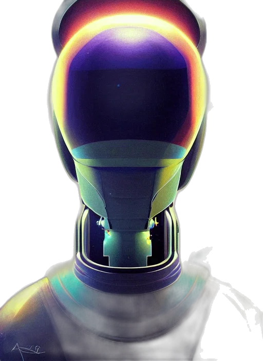 robot, bottle, mask, crown transparent PNG cut-out