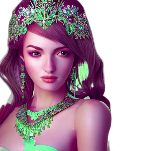 jewelry, fantasy art, 3d render, photorealistic transparent PNG cut-out