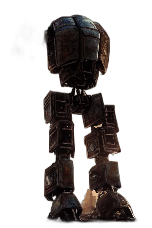 robot, staff, weapon, mask transparent PNG cut-out