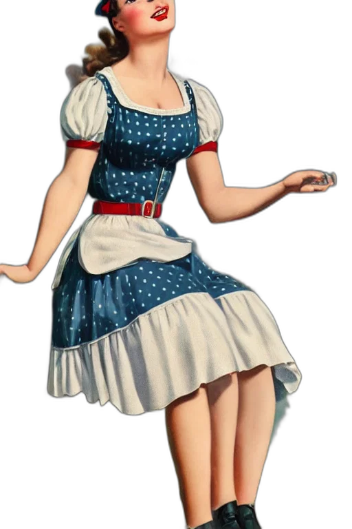 dress, staff, hat, 3d render transparent PNG cut-out