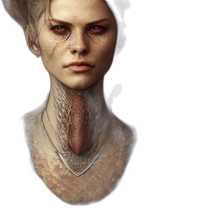 creature, face, dragon, staff transparent PNG cut-out