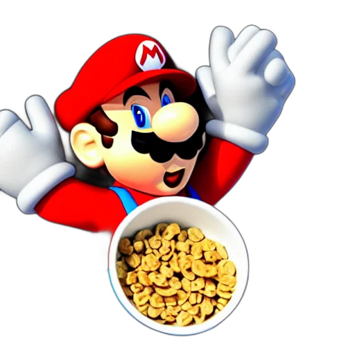food, animal, crown, 3d render transparent PNG cut-out