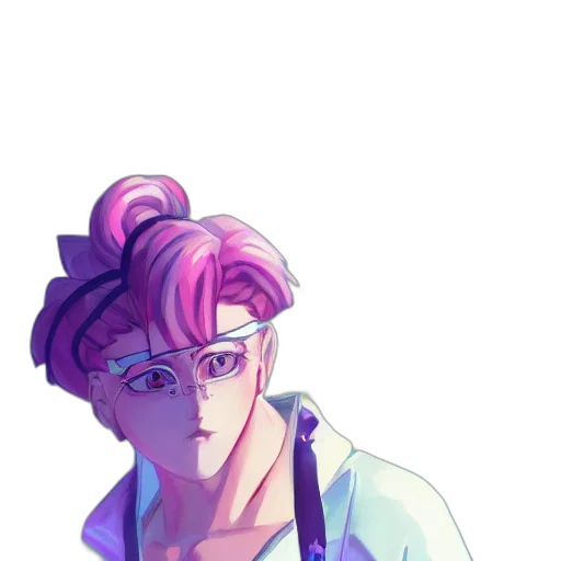 jacket, creature, staff, face transparent PNG cut-out