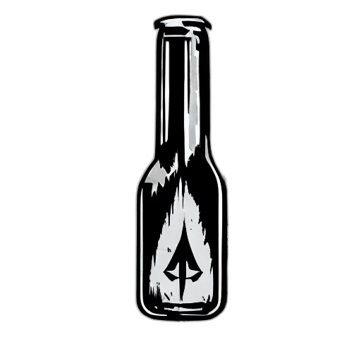 bottle, sword, weapon, jacket transparent PNG cut-out