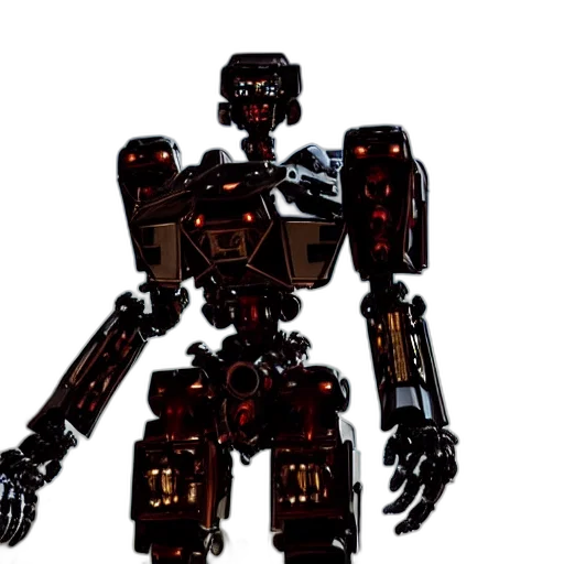 robot, weapon, 3d render, concept art transparent PNG cut-out